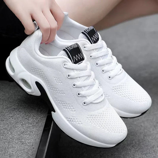 Women's Sneakers Breathable Mesh Slip-On Cushioned Sole & Slip-Resistant Grip