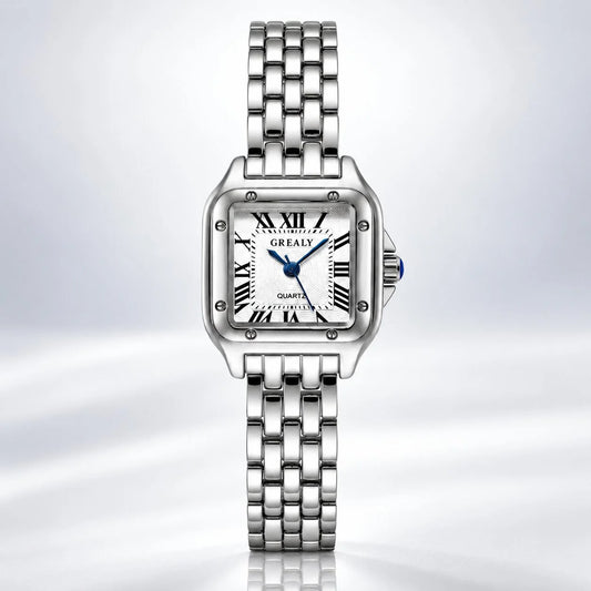 Women's Watch Vintage Dial Stainless Steel Quartz Water-Resistant