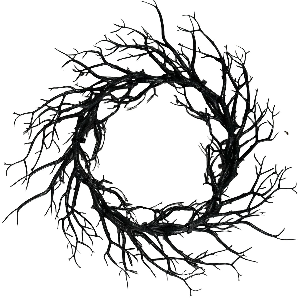 Wreath Artificial Branches Rustic Lightweight For Covered Outdoor Use