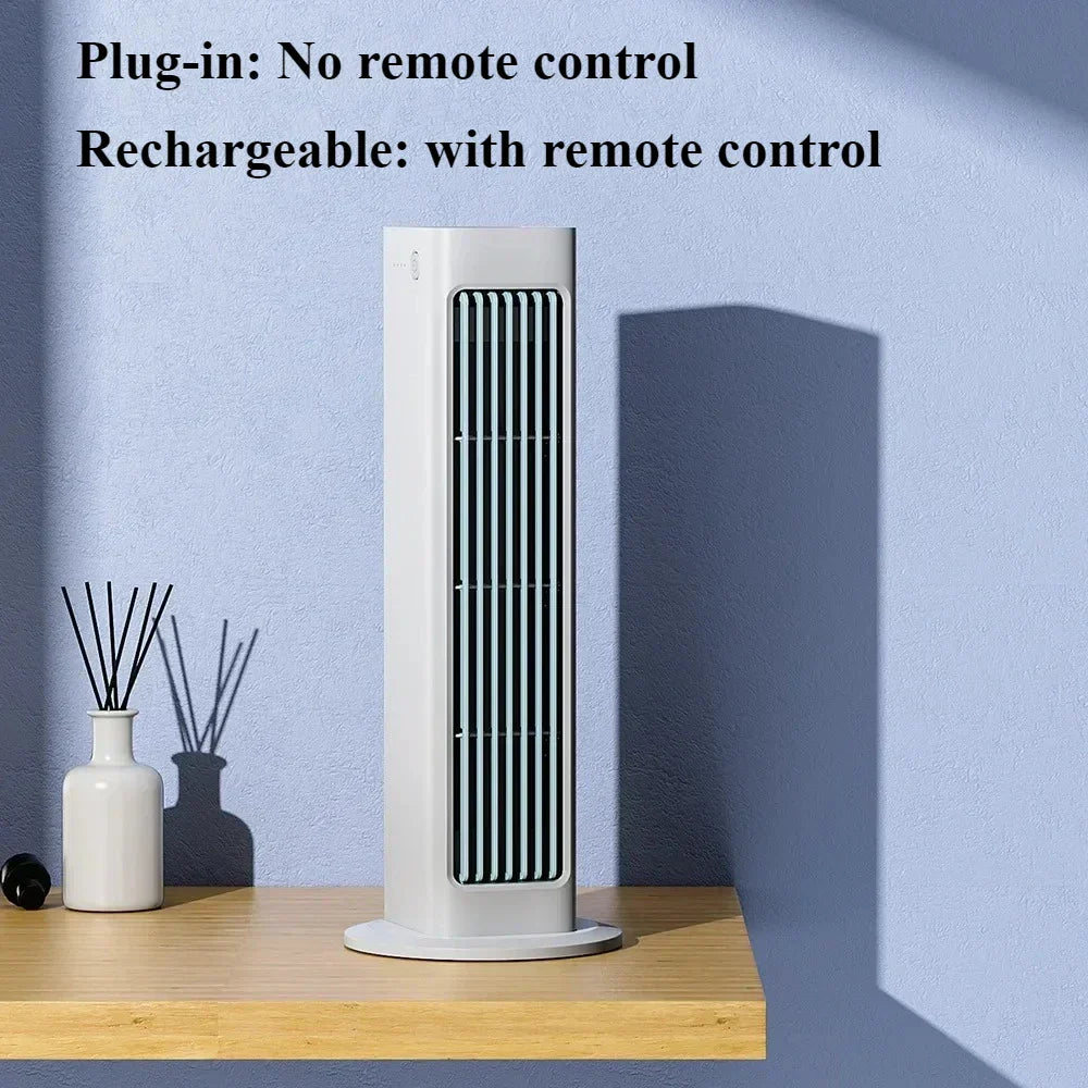 bladeless Fan with Remote Control – Stylish and Silent, 3 Speed Settings