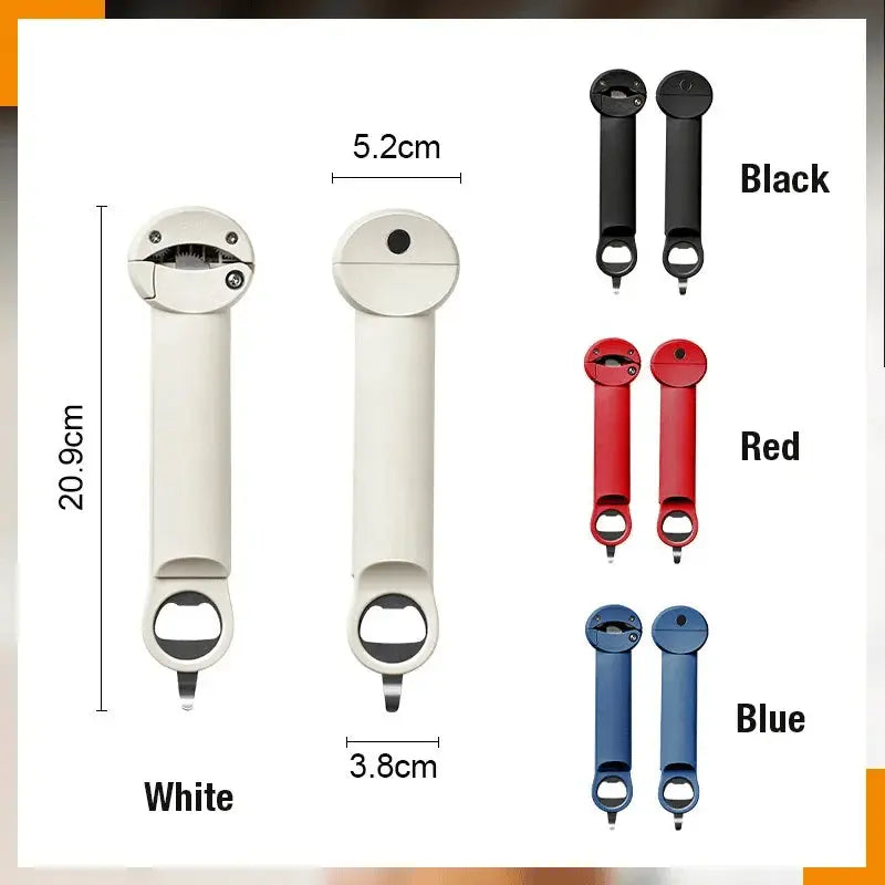 Can & Jar Opener Adjustable Grip Non-Slip Magnetic Wall-Mount
