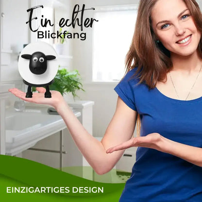 Toilet Paper Holder Sheep Design Space-Saving