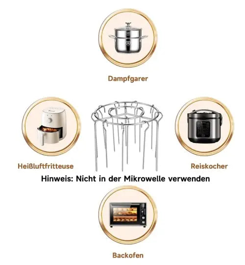 Air Fryer Skewer Rack Non-Stick Stainless Steel