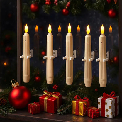 LED Window Candles Warm White Flicker Set of 6