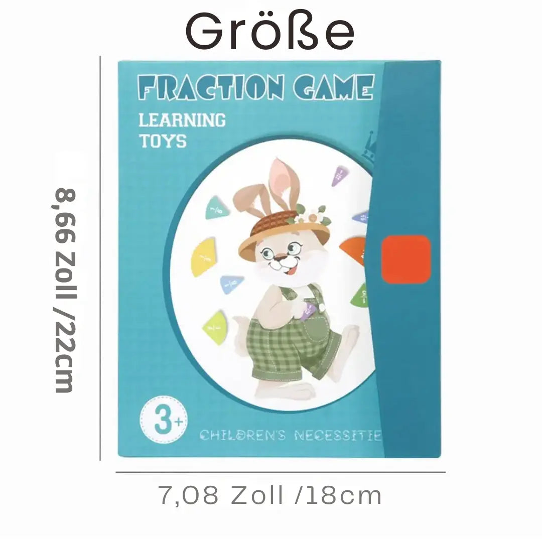 Fraction Learning Set Magnetic Tiles & Discs Eco Plywood