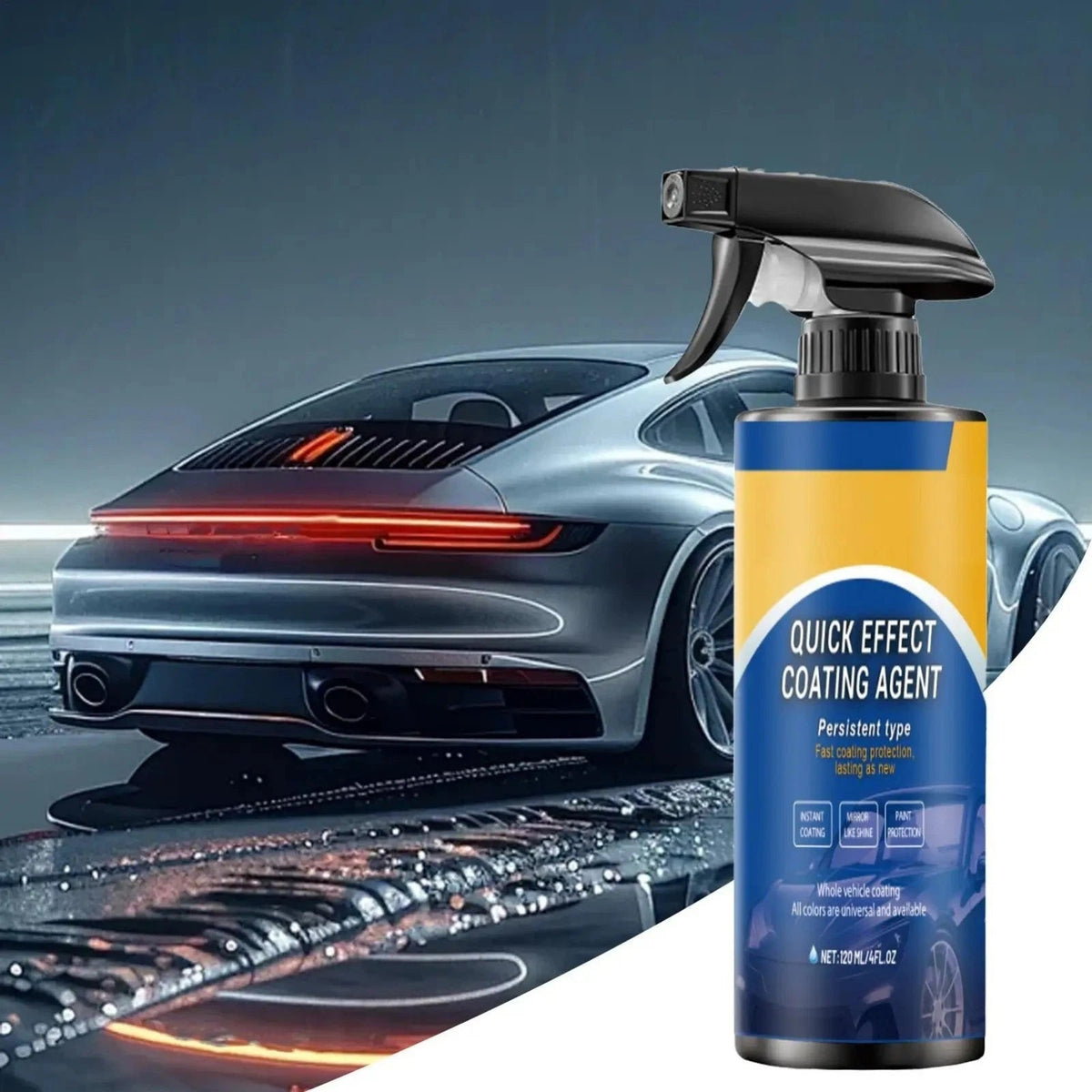 Car Paint Sealant Spray-On Hydrophobic Nano-Ceramic 3-Month Protection