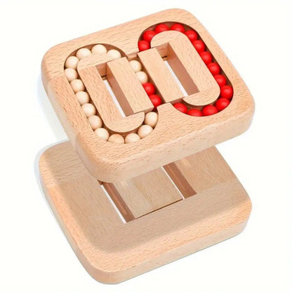 Handheld Spin Puzzle Natural Wood Quiet Rotation