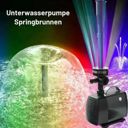 Garden Fountain Pump Adjustable Flow Whisper-Quiet Weatherproof