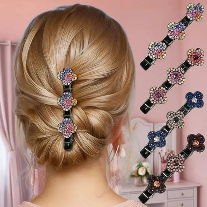 Hair Clip Braided Crystal Secure Hold