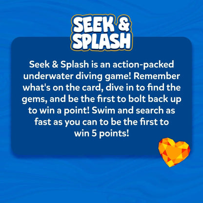 Pool Treasure Hunt Game Waterproof Gems & Cards