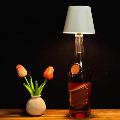 Bottle Lamp USB-Rechargeable Touch Dimmer Fits Most Necks
