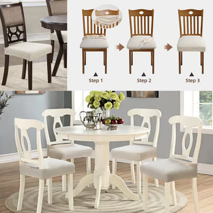 Chair Cover Set Jacquard Stretch Waterproof