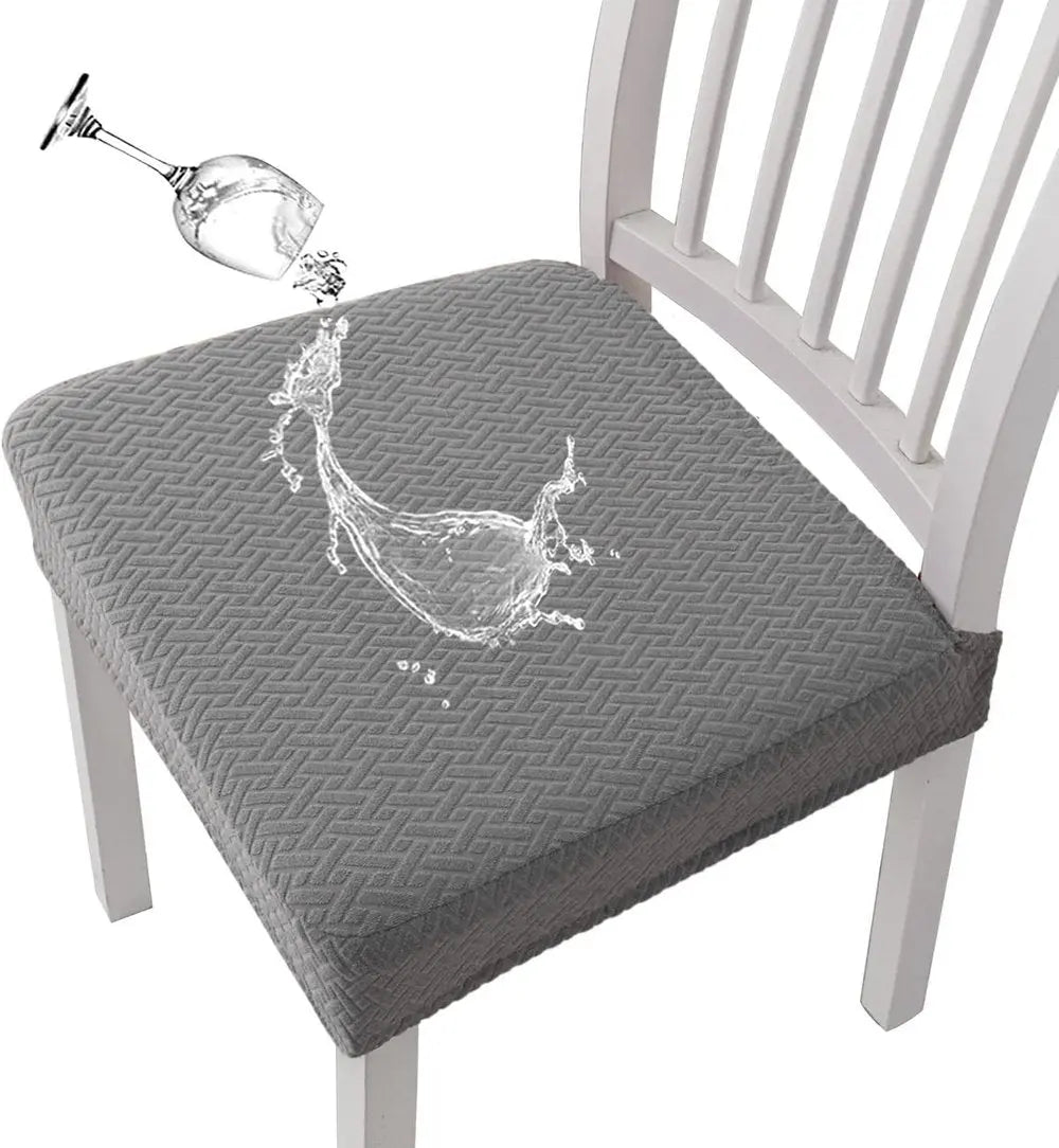 Chair Cover Set Jacquard Stretch Waterproof