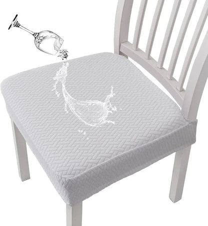 Chair Cover Set Jacquard Stretch Waterproof