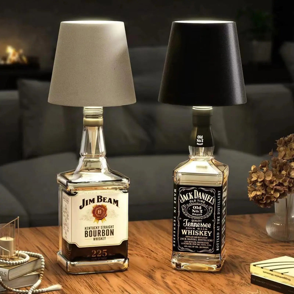 Bottle Lamp USB-Rechargeable Touch Dimmer Fits Most Necks