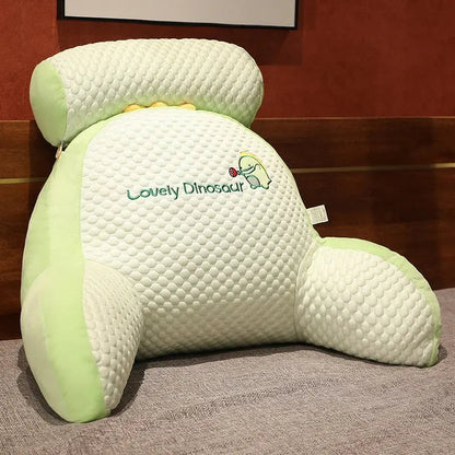 Backrest Pillow Ergonomic Triangle Removable Cotton Cover
