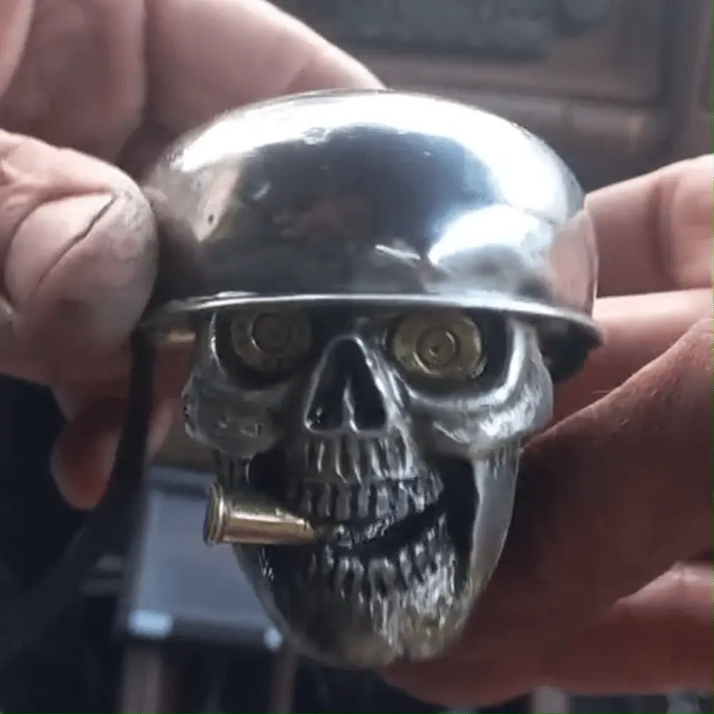 Shift Knob Handcrafted Skull Soldier Chrome-Plated Alloy
