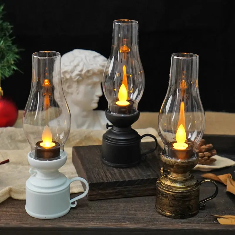 LED Lantern Vintage Flicker Battery-Powered & Portable