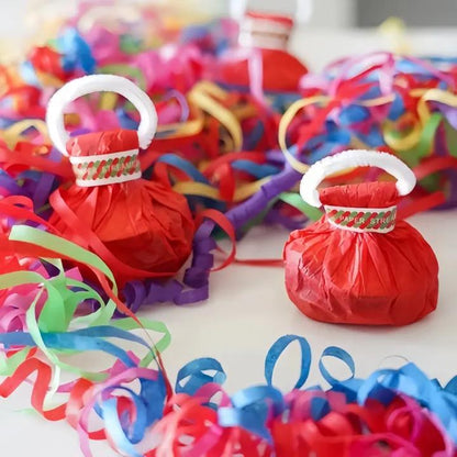 Paper Streamers Biodegradable Residue-Free Set of 10