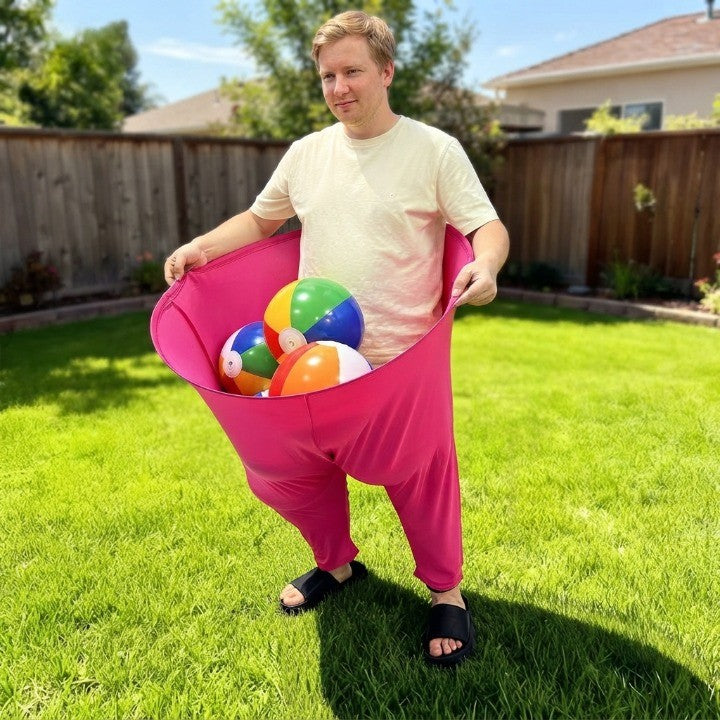 Ball Catching Game Oversized Pants & Foam Balls
