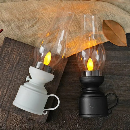 LED Lantern Vintage Flicker Battery-Powered & Portable