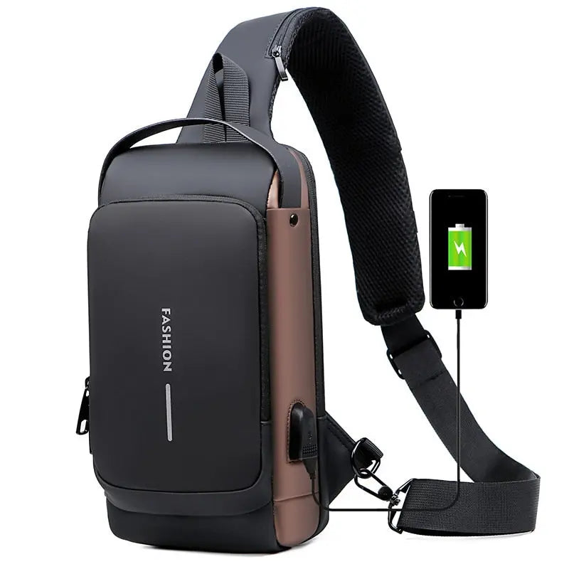 Backpack Cut-Resistant & RFID-Protected USB Charging Port