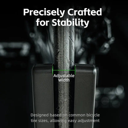 Indoor Bike Stand Adjustable Width Non-Slip Feet Tool-Free Assembly