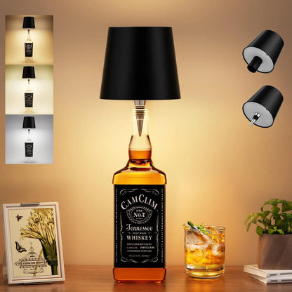 Bottle Lamp USB-Rechargeable Touch Dimmer Fits Most Necks