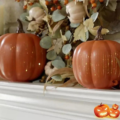 Pumpkin Lamp Sparkling LED 6-Hour Auto Timer