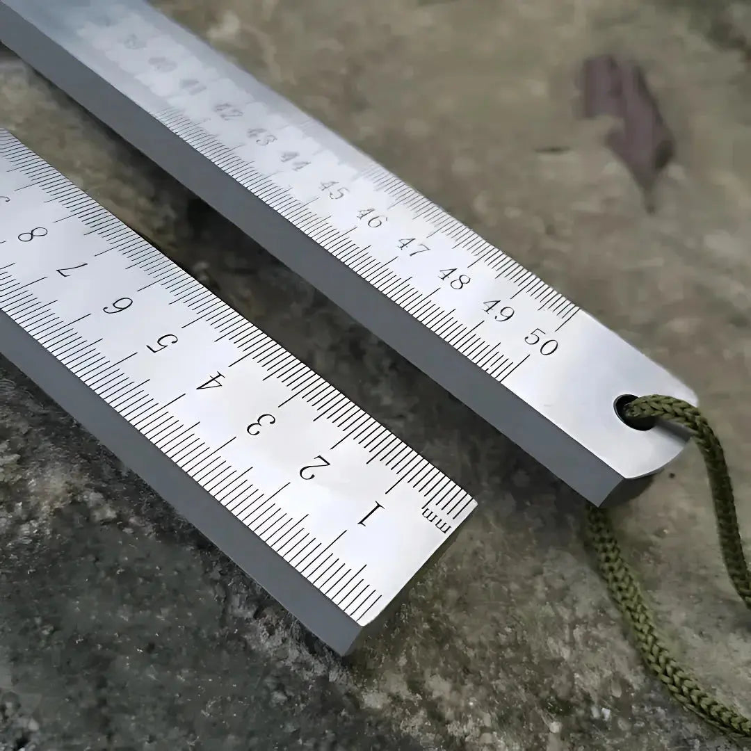 Steel Ruler Hardened Steel Dual-Sided Inches & Centimeters