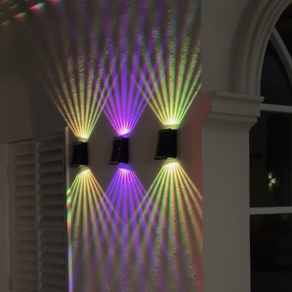 Outdoor Solar Wall Light RGB & Warm White Automatic