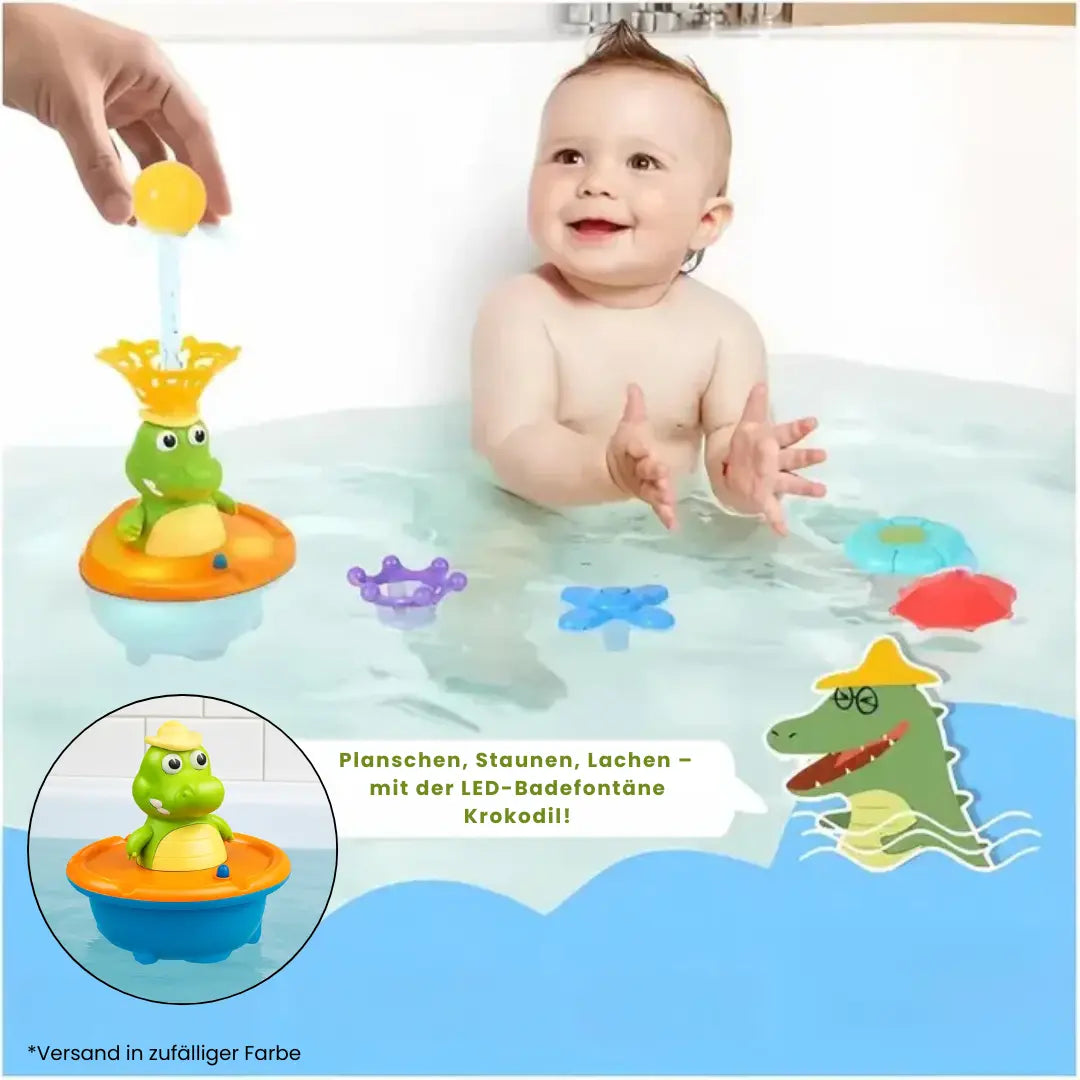 Bath Toy Water-Activated LED 6 Interchangeable Nozzles