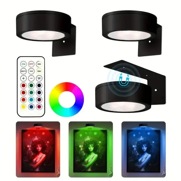 LED Picture Light Magnetic Battery-Operated Stepless Dimming