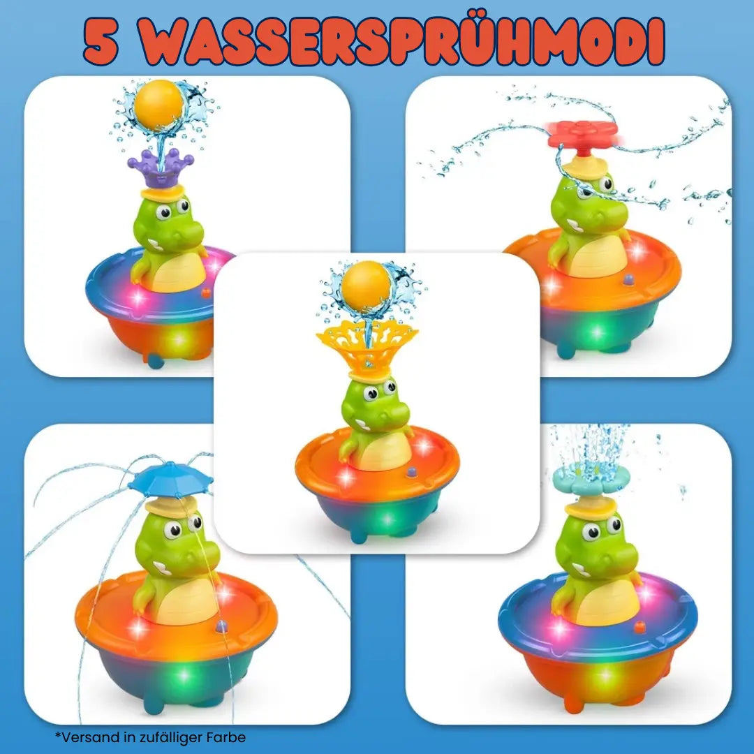 Bath Toy Water-Activated LED 6 Interchangeable Nozzles
