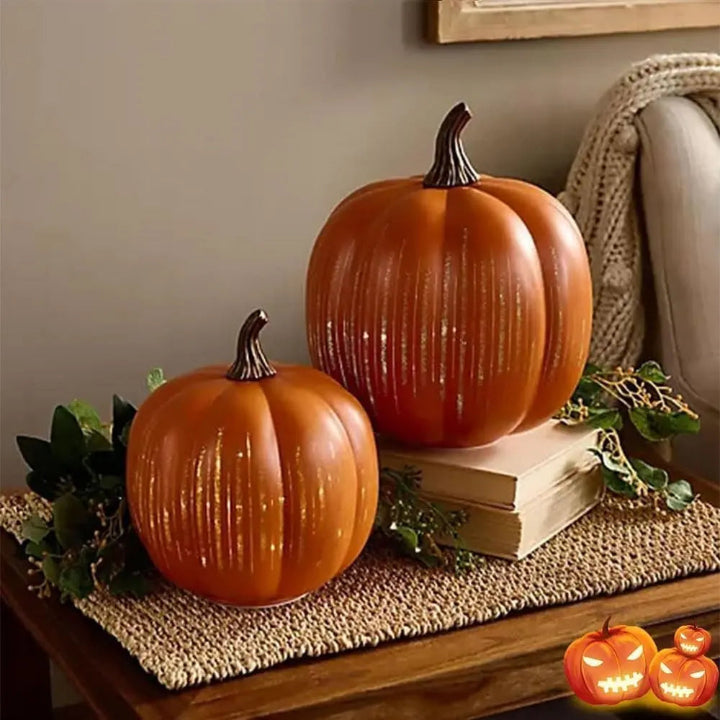 Pumpkin Lamp Sparkling LED 6-Hour Auto Timer