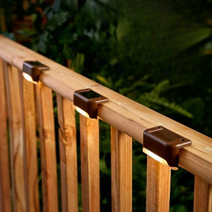 Solar Patio Lights Weatherproof Motion Sensor Set of 4