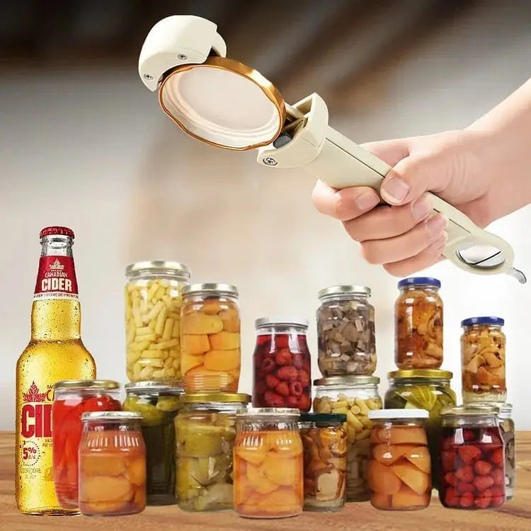 Can & Jar Opener Adjustable Grip Non-Slip Magnetic Wall-Mount
