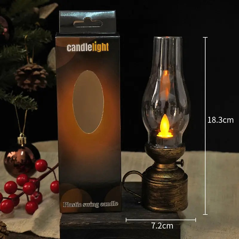 LED Lantern Vintage Flicker Battery-Powered & Portable