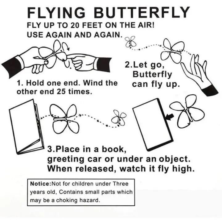 Flying Butterfly Set Pop-Up Reusable 15-Piece