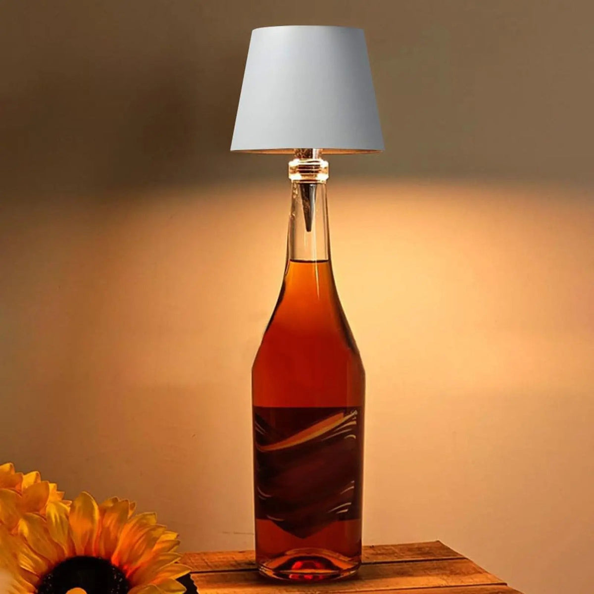 Bottle Lamp USB-Rechargeable Touch Dimmer Fits Most Necks