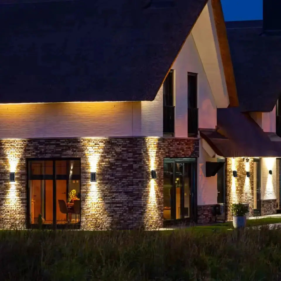 Outdoor Solar Wall Light RGB & Warm White Automatic