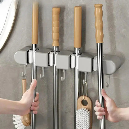 Wall Mount Tool Organizer Stainless Steel Holds Four