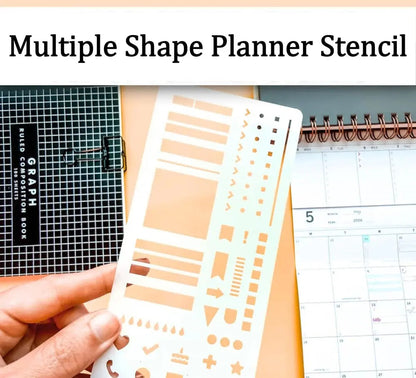 Planner Stencil Set Precision-Cut Mylar Three-Pack
