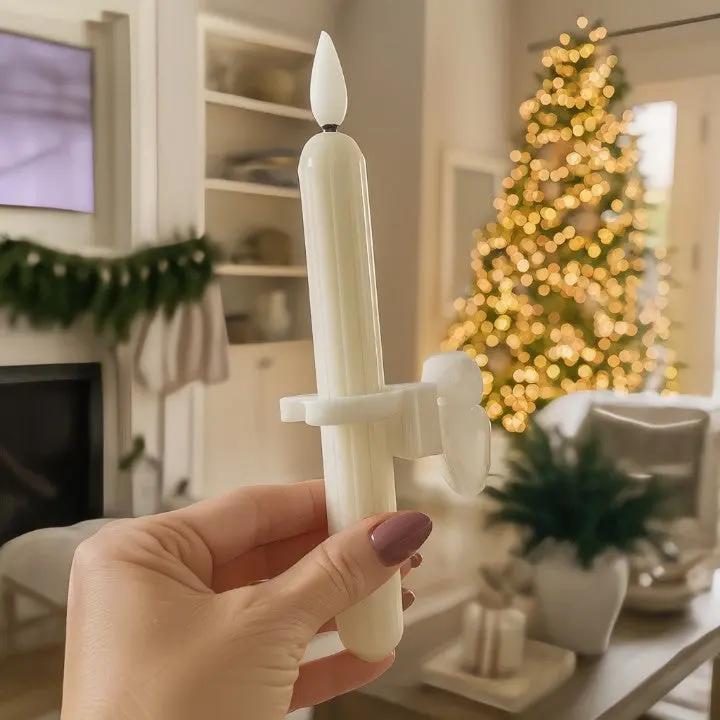 LED Window Candles Warm White Flicker Set of 6