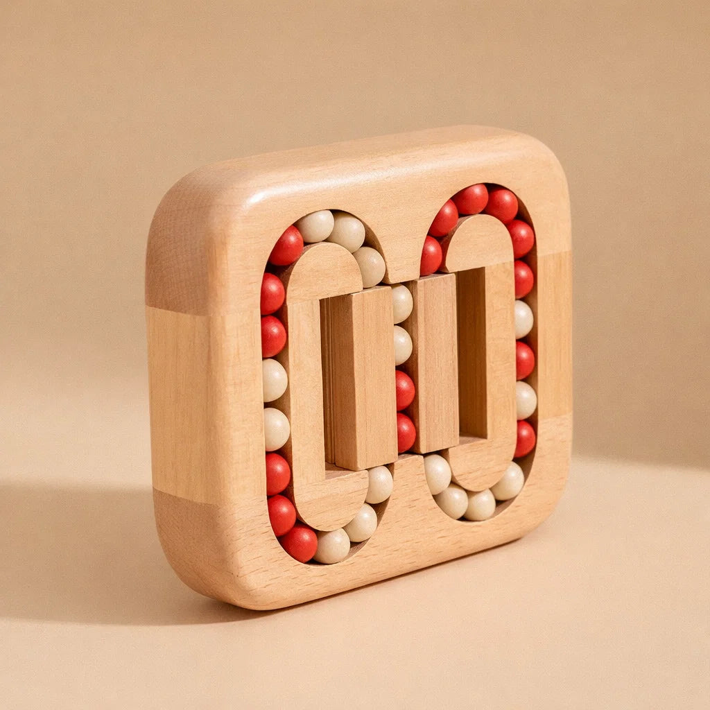 Handheld Spin Puzzle Natural Wood Quiet Rotation