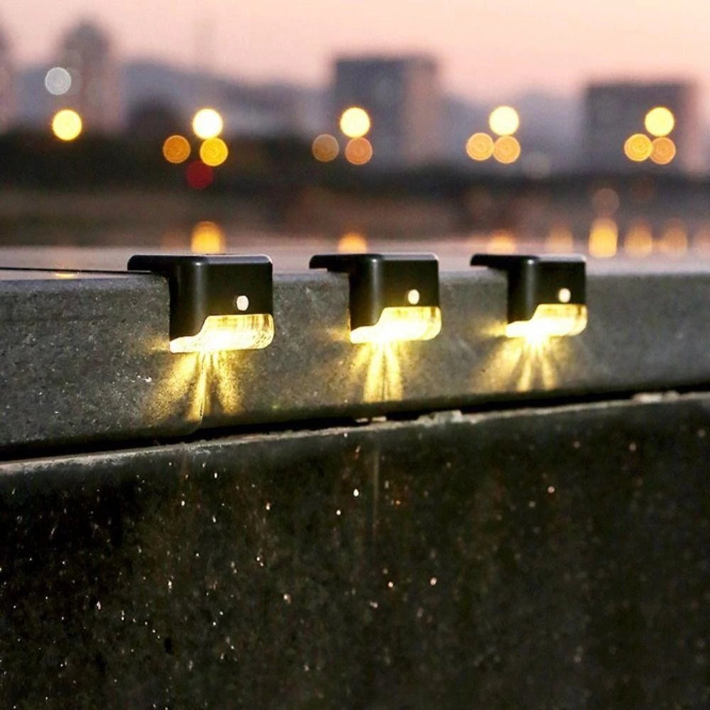Solar Patio Lights Weatherproof Motion Sensor Set of 4