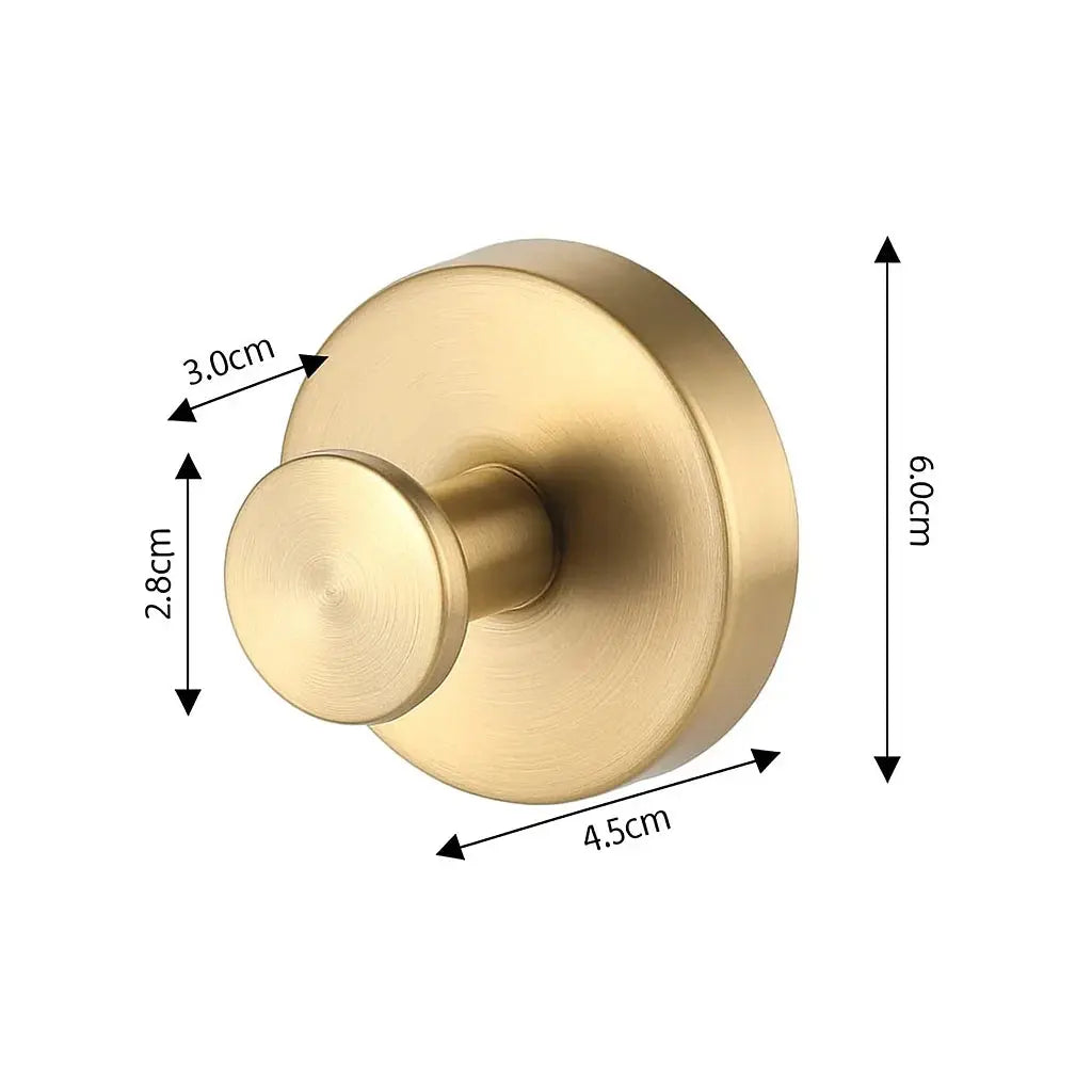 Suction Hook Gold Finish Up To 9.9 Lbs