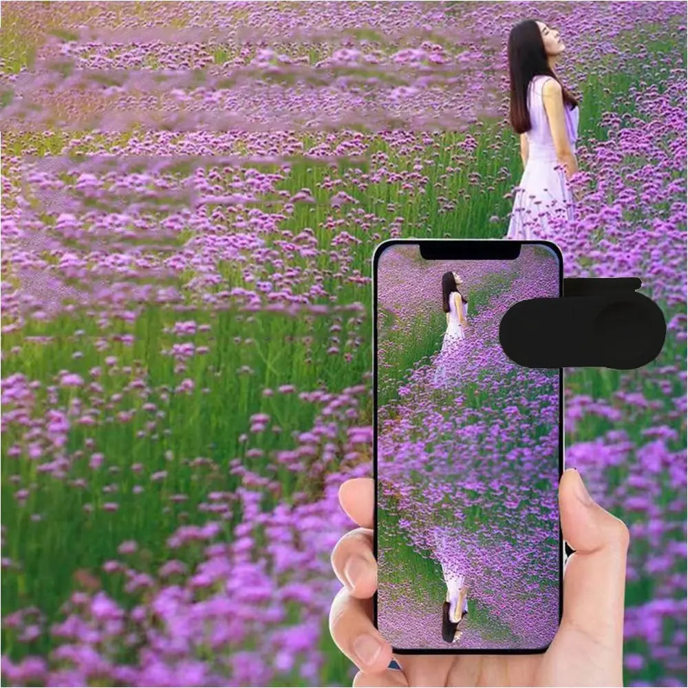 Smartphone Mirror Clip-On Optical Glass Universal Fit