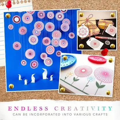 Spiral Ruler Set 22 Pieces Transparent ABS Plastic