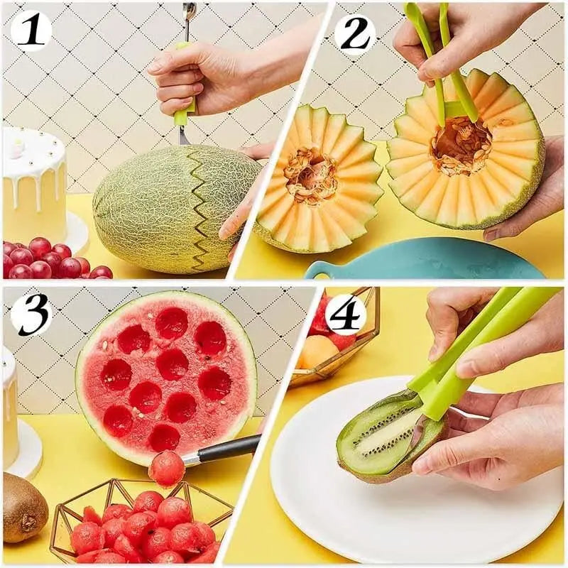 Fruit Tool 3-In-1 Melon Baller Core Remover